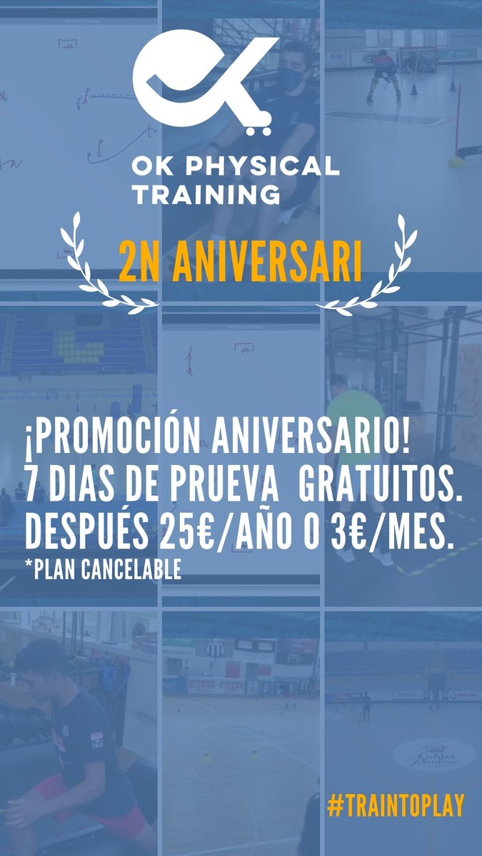 ¡Promoción aniversario! 🎂

📽️Canal de video
🏑Videos de ejercicios de pista
🏋️‍♂️Videos de ejercicios fuera de la pista
👨‍🏫Pizarra animada con ejercicios
⬇️Descarga de artículos de entrenamiento

#hoqueiempatins #hockeypista #hoqueipatins #hockeypatines
my.mtr.cool/xxsloffytf