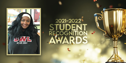 And the winner of the Excellence in Equity Student Recognition Award is Gracia Mwanga. Gracia is an active student leader at Sir Wilfrid Laurier SS, always promoting an inclusive school climate in school activities while demonstrating creativity, teamwork, and leadership.