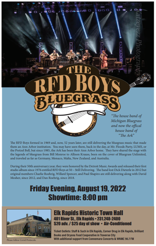 RFDBoys's tweet photo. This year our trip up north includes the Elk Rapids Town Hall on Friday, August 19, and the Beaver Island Community Center on Saturday, August 20. https://t.co/7IpNSqpC1o