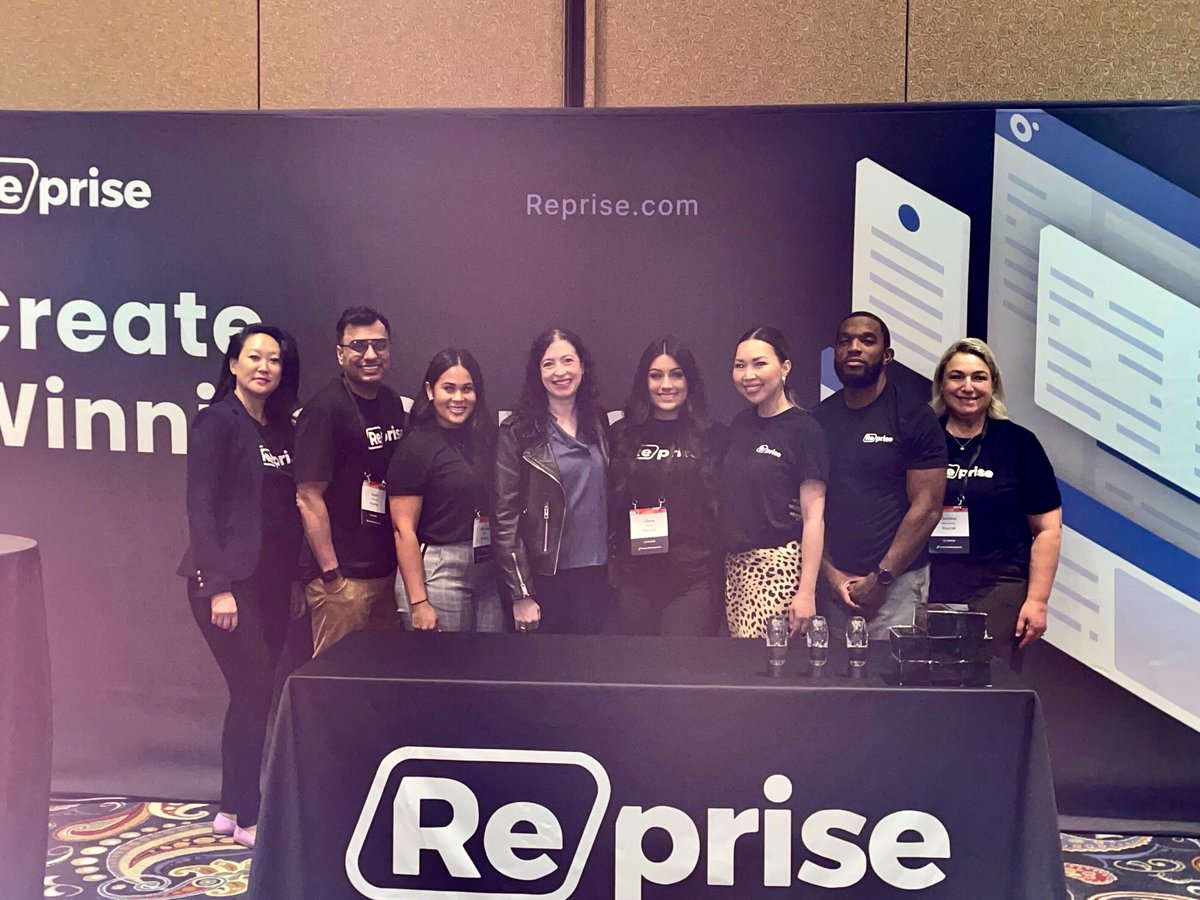 getreprise's tweet photo. The past two days have been incredible for the Reprise team at the Product-Led Summit in Las Vegas. 

Our own @jennsteele gave two phenomenal speaking sessions, and we had a blast representing Reprise at the booth.

Great conference and great people!

#CreateWinningDemos https://t.co/QLO9pwebI9