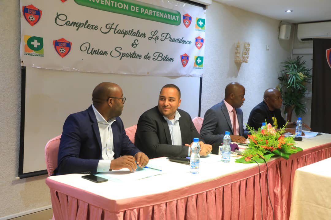 Très heureux d’accompagner ce monument du #football qu’est l’<a href="/USBOssou/">Union Sportive Bitam</a>. Par ce partenariat, qui fait du complexe « La Providence » le + gros sponsor du club, nous rêvons plus haut pour procurer de grandes émotions à tous les supporters de #Bitam et d’ailleurs ! #Gabon #AbimTe  🇬🇦