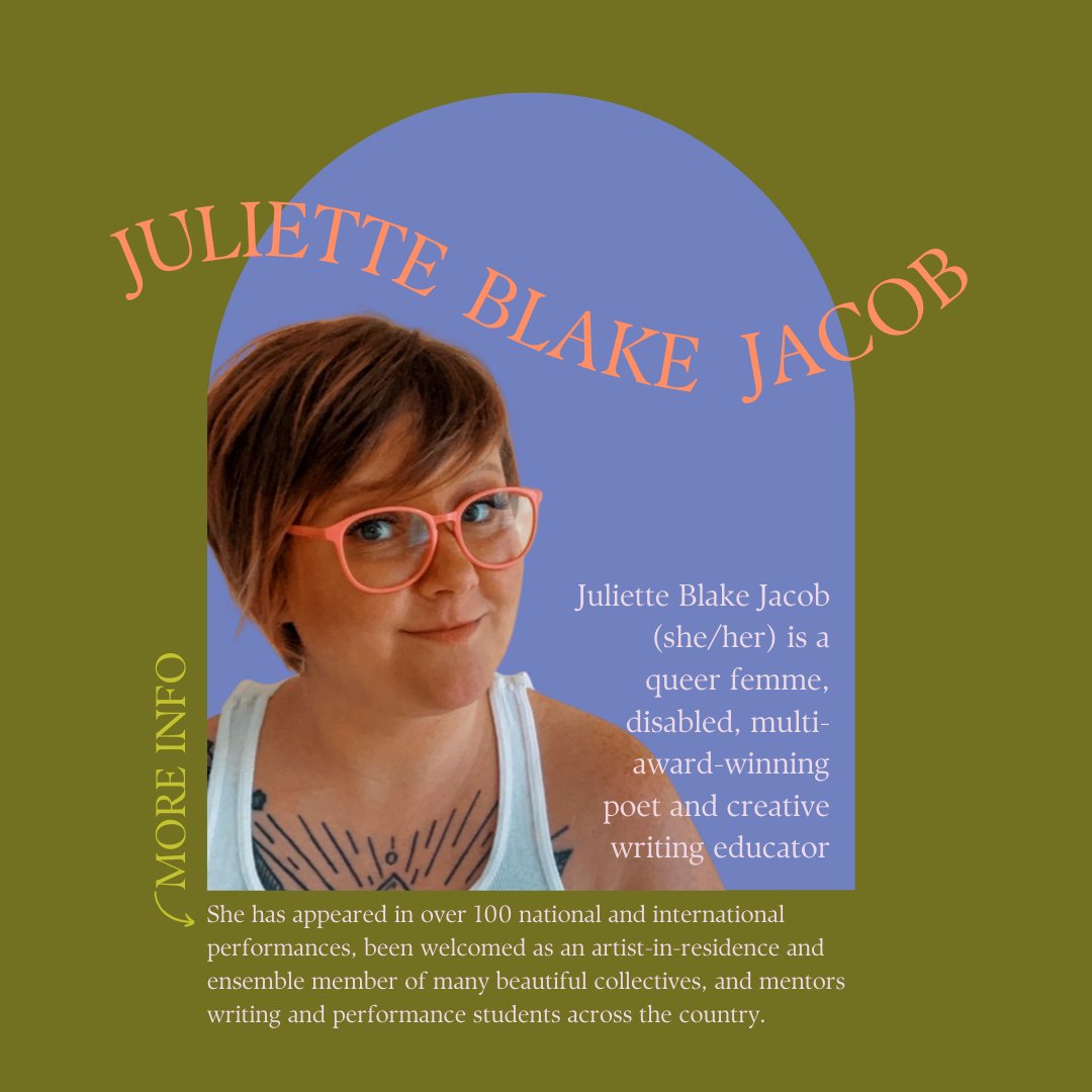Art Not Shame (@artnotshame) on Twitter photo Art Not Shame and Guelph Spoken Word present west-coast-based creative writing educator, Juliette Blake Jacob, in two inspiring summer workshops.
Immerse yourself in writing and learn some new tools for getting the ideas and images to flow.
Save the dates! Art Not Shame and Guelph Spoken Word present west-coast-based creative writing educator, Juliette Blake Jacob, in two inspiring summer workshops.
Immerse yourself in writing and learn some new tools for getting the ideas and images to flow.
Save the dates!