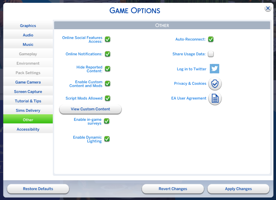 Alucard_the_Red's tweet photo. @TwistedMexi I have updated the settings to allow for script mods. The mod is in the main Mods folder. Maybe I'm confused on the functionality. Before the pack release, I was able to click on the stats for my sim to raise their needs. Doesn't work. Is that a function of your mod? https://t.co/kTpR5AGY8C