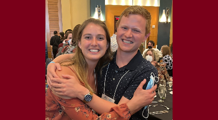 A big week for BME! Our PhD students won 2 of 6 divisions of the PhD student paper competition at the 2022 Summer Biomechanics, Bioengineering, and Biotransport Conference (#SB3C2022). 

Way to go <a href="/carlydonahue12/">Carly Donahue</a> and <a href="/BolandBME/">Sam Boland</a>! 

More: bit.ly/3NoMVMm