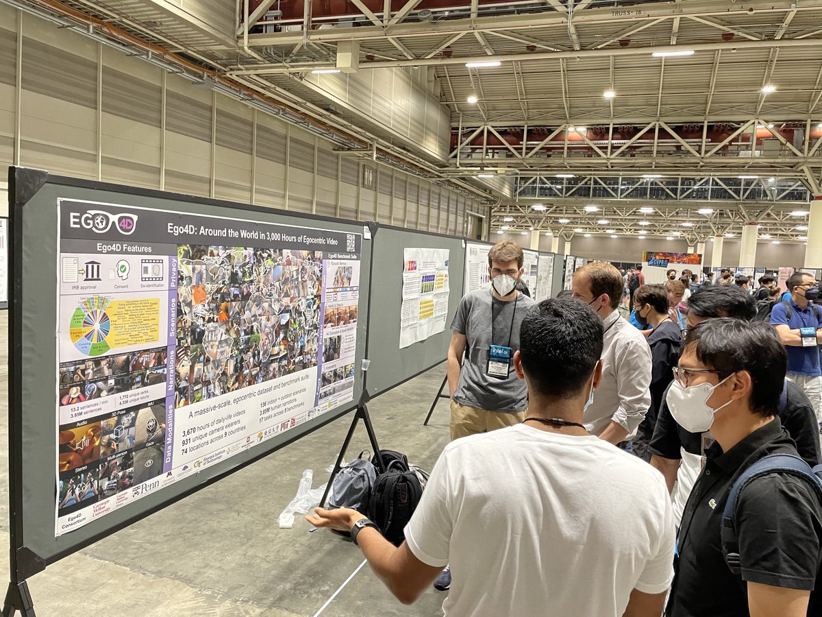 Come talk to us at poster 31b about Ego4D ⁦<a href="/CVPR/">#CVPR2026</a>⁩ or explore the dataset if remotely at ego4d-data.org