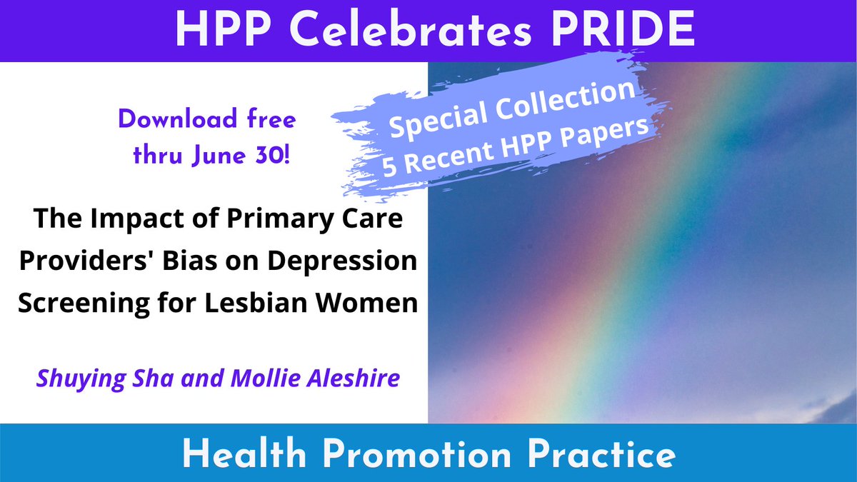 TheHPPJournal (@thehppjournal) on Twitter photo From our #HPPpride2022 collection of recent papers supporting #LGBTQ+ adult health:
This paper: bit.ly/3qTNkNM
Collection: bit.ly/3t8yeG7
#Open thru June: - Enjoy! Pls share links!
<a href="/DrAleshire/">DrAleshire</a> <a href="/UofL_Nursing/">UofL Nursing</a> <a href="/SAGEHealthInfo/">Sage Health & Nursing</a> <a href="/LGBTQHealthHub/">LGBTQ Health Research Hub 🌈</a> From our #HPPpride2022 collection of recent papers supporting #LGBTQ+ adult health:
This paper: bit.ly/3qTNkNM
Collection: bit.ly/3t8yeG7
#Open thru June: - Enjoy! Pls share links!
<a href="/DrAleshire/">DrAleshire</a> <a href="/UofL_Nursing/">UofL Nursing</a> <a href="/SAGEHealthInfo/">Sage Health & Nursing</a> <a href="/LGBTQHealthHub/">LGBTQ Health Research Hub 🌈</a>