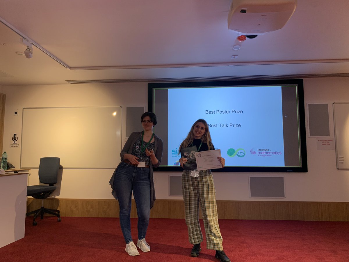 #Day2 of <a href="/SIAM_UKIE/">SIAM UK and Republic of Ireland Section</a> #NSCC prize ceremony for best posters and contributed talks! <a href="/ICMS_Edinburgh/">ICMS</a> <a href="/IMAmaths/">IMA</a> Congrats! <a href="/koksikt/">Tatjana Kokina</a> <a href="/furber_jessica/">Jessica Furber</a> <a href="/EndaCar/">Enda Carroll</a> @jennypower13