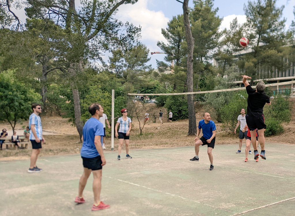 Rafa Argüello (@rafajarguello) on Twitter photo The TLR (Team Latino Rocks) won today the <a href="/CIML_Immunology/">CIML</a> summer party volleyball championship :)
<a href="/JoPellegrini/">Joaquín Pellegrini</a> <a href="/bargibay/">Bernardo</a> <a href="/piaholgado/">Pia</a> <a href="/Fanny_HidalgoV/">Fanny Hidalgo V.</a> <a href="/MagdaCanali/">Magda Canali </a>
<a href="/RoLavignolle/">Rosario Lavignolle</a> <a href="/Pautuitt/">Pau Garcia-Gonzalez</a> <a href="/GiganPaul/">Julien Paul Gigan</a>
@MauroGaya
Lots of fun and team spirit ! The TLR (Team Latino Rocks) won today the <a href="/CIML_Immunology/">CIML</a> summer party volleyball championship :)
<a href="/JoPellegrini/">Joaquín Pellegrini</a> <a href="/bargibay/">Bernardo</a> <a href="/piaholgado/">Pia</a> <a href="/Fanny_HidalgoV/">Fanny Hidalgo V.</a> <a href="/MagdaCanali/">Magda Canali </a>
<a href="/RoLavignolle/">Rosario Lavignolle</a> <a href="/Pautuitt/">Pau Garcia-Gonzalez</a> <a href="/GiganPaul/">Julien Paul Gigan</a>
@MauroGaya
Lots of fun and team spirit !