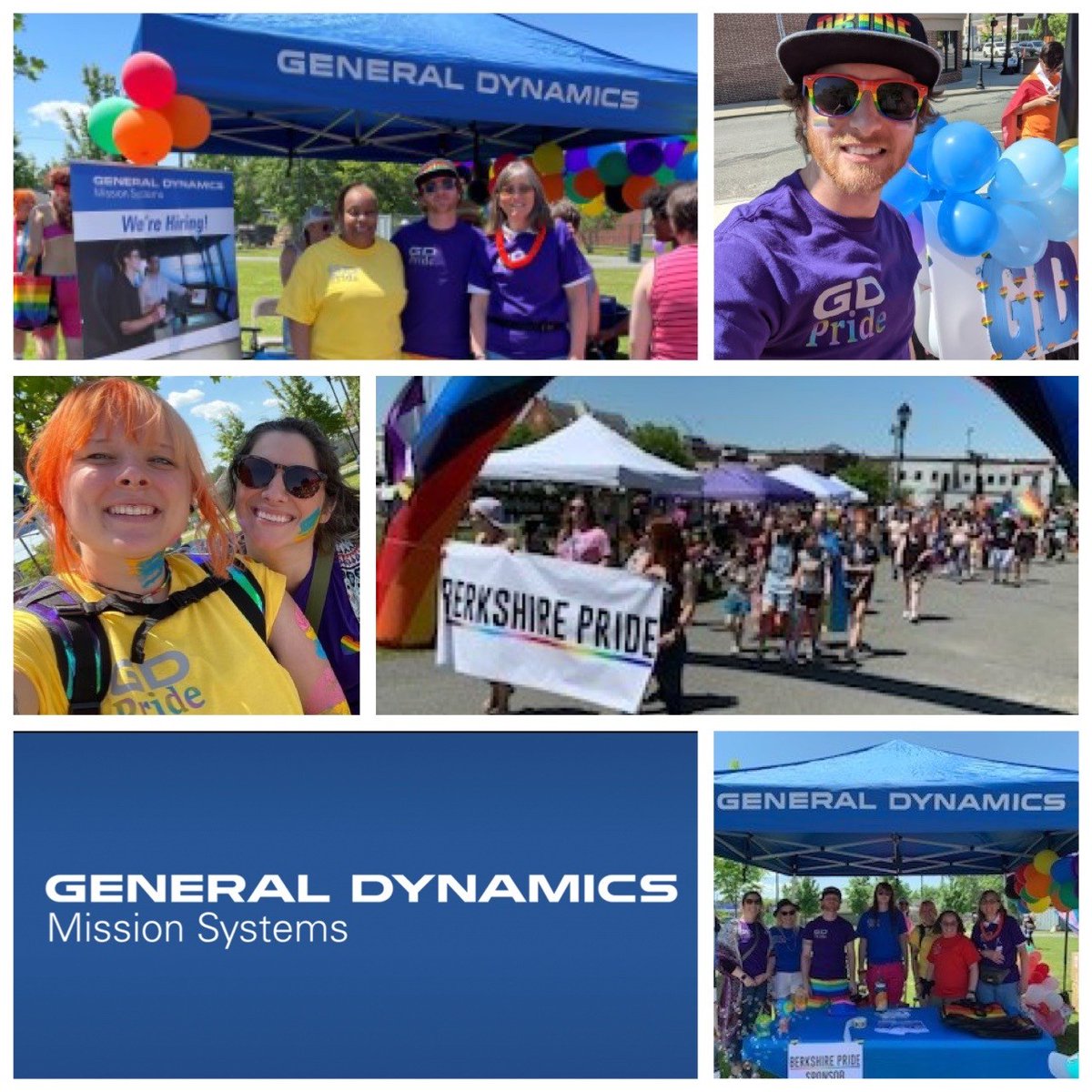 From our employees and friends the Berkshires (Massachusetts) - “It was a privilege to be a sponsor and participate in the Berkshire #Pride Parade!” said Josh B, #GDMissionSystems Systems Engineer. Thanks for representing! bit.ly/3OyxIKh