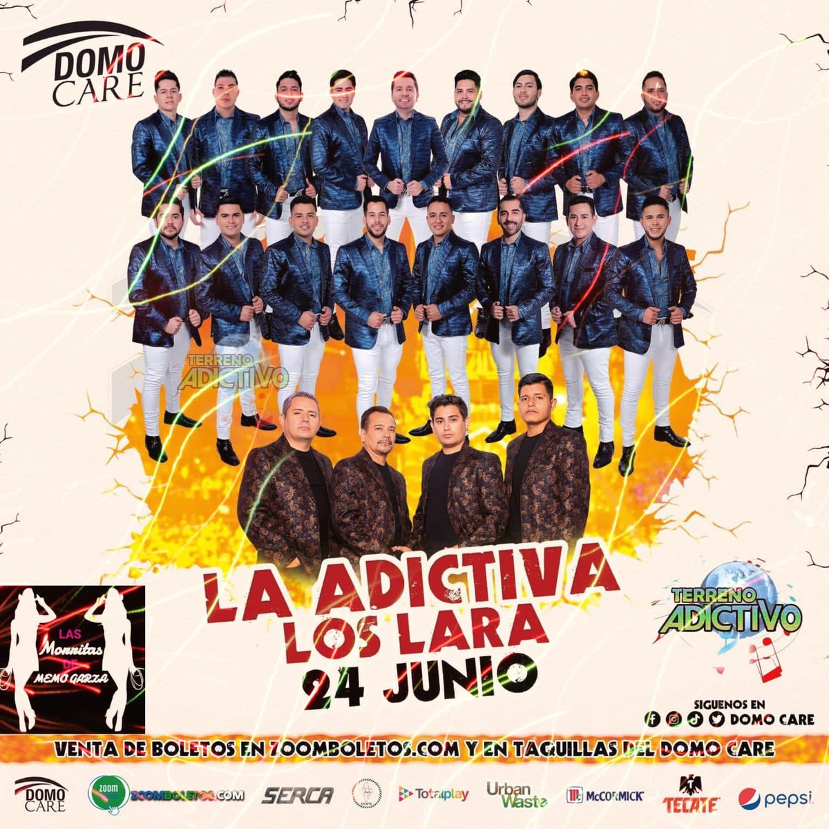 LadyLaura3103's tweet photo. 🎮👨🏻 Viernes 2️⃣4️⃣ de Junio 🏀🥊 #LaAdictiva se presenta en el #DomoCare de #Monterrey #NuevoLeon 🎳🚘

¡NO TE LO PUEDES PERDER! 

#NosotrasNosQuedamosContigo 💓
#PorAndarConUnCabrón 🤠
#SeDiceFácilTour
#MMH
#M2037
#TerrenoAdictivo
@memogarzaa
@ELVIAGARCIA121 https://t.co/bIBNuBHetR