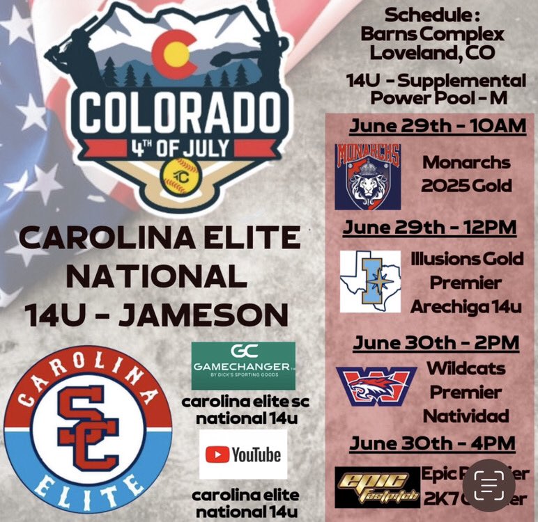 Kay_Osborne2026's tweet photo. โ๏ธ Headed out to play in the @COSparkFire next weekโฆ.canโt wait to compete with my girls #beelite #PlayTCS #CoSparkFire
@EliteSC14UNtnl @fastpitchnet
@Los_Stuff @DfwSho @TopPreps
@LegacyLegendsS1 @PlaySoftballNet @SoftballDown
@StriveSoftballย ย @IHartFastpitch
@CoastRecruits https://t.co/ZfeEaCWyH6