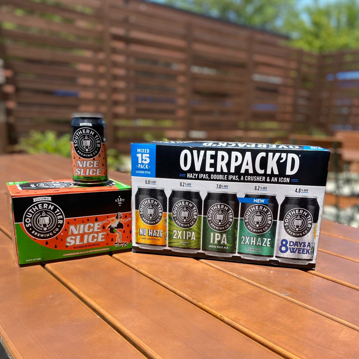stbcbeer's tweet photo. Unpack your next party this weekend with this dynamic summer duo!
#bringtheflavor #niceslice #overpackd #stbcbeer https://t.co/QZRRyMjufa