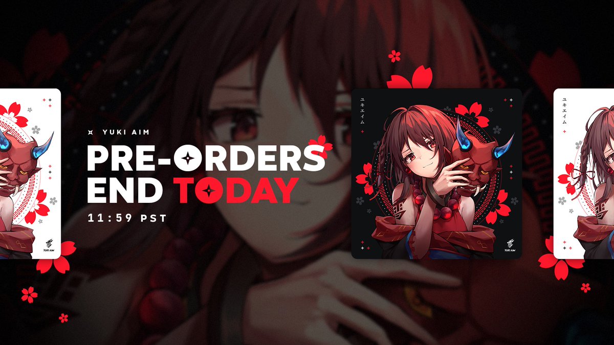 X 上的Yuki Aim：「Pre-orders for the Oni Mask Mousepads end today 