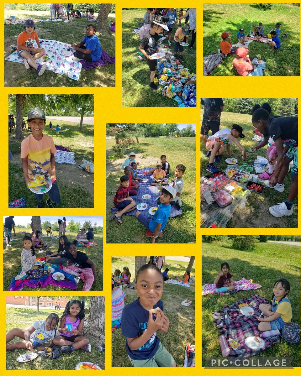 MsMacchione's tweet photo. What an absolute perfect sunny day for our class picnic! Thank you to our families for contributing. What a great way to spend our last Friday together. https://t.co/o9Wb4EjPvK