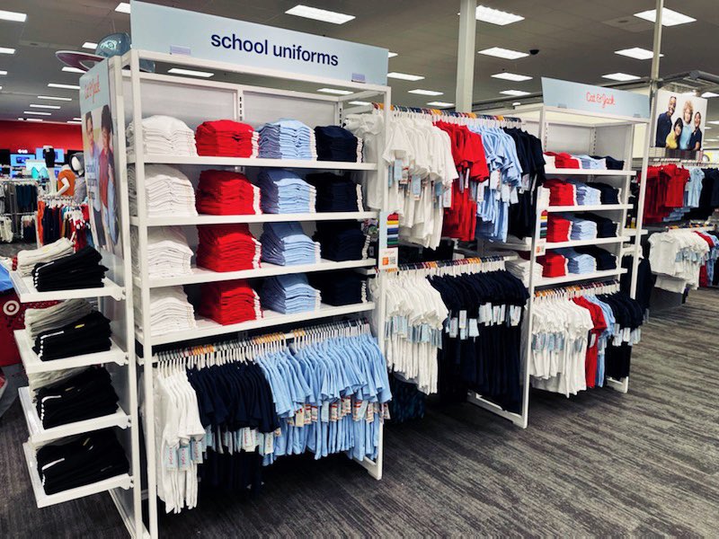 Today, VM Robby took on the challenge of us receiving 90% of Uniform Shop in one truck and recreated our Boys AIM focal into a dual gender BTS BBBG Uniform Shop! Such amazing execution &amp; decision making with our continued high inventory levels in kids! Proud!