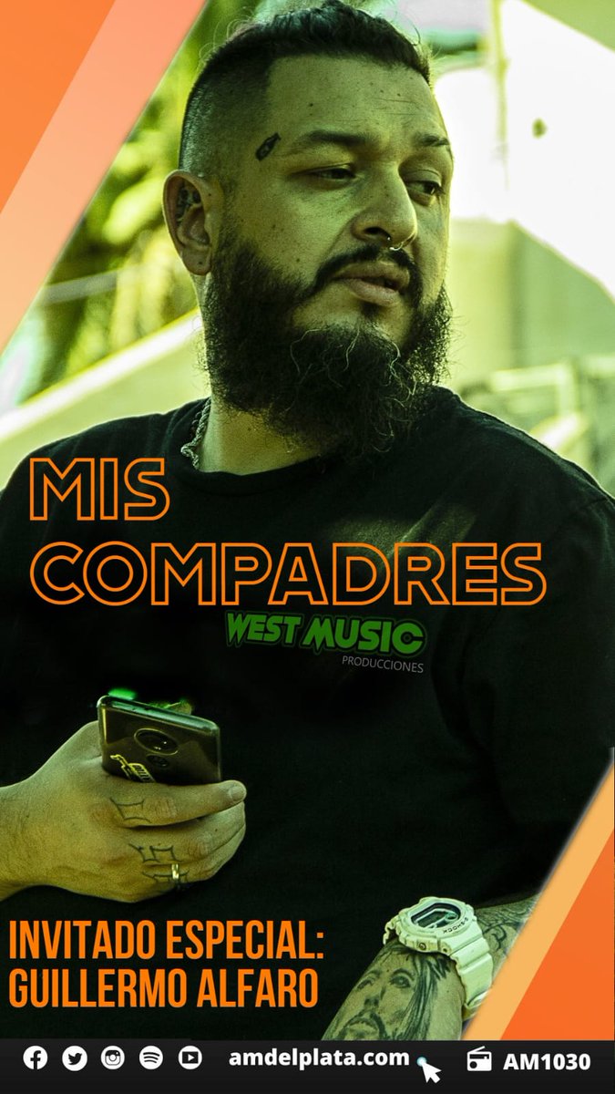 RadioDelPlata's tweet photo. 📻 [#MisCompadres] Ya estás escuchando Mis compadres, con un invitado especial... 

🤟 Guillermo Alfaro en vivo desde Radio del Plata.

⏰ Todos los viernes desde las 22 hs. https://t.co/9XdcfAJUv8