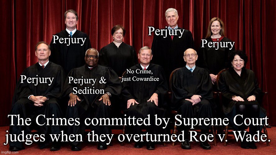 <a href="/Amy_Siskind/">Amy Siskind 🏳️‍🌈</a> <a href="/jjclark3/">jim clark 🇺🇦</a> And they committed perjury when they claimed they would honor the Roe v. Wade legal precedent.