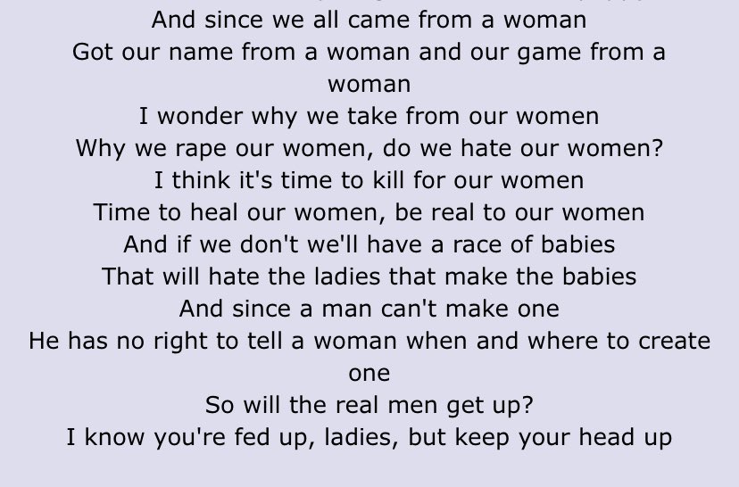 I’m with Tupac…