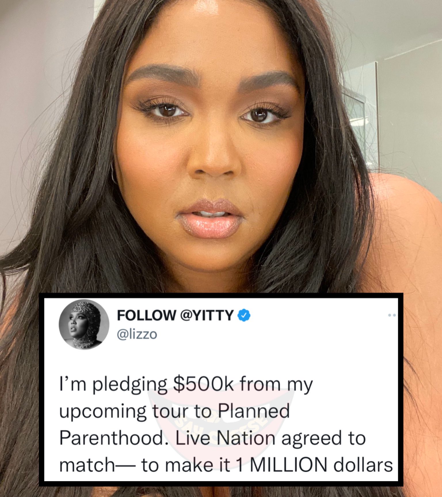 SAY CHEESE! 👄🧀 on Twitter "Lizzo pledges 1 million to planned