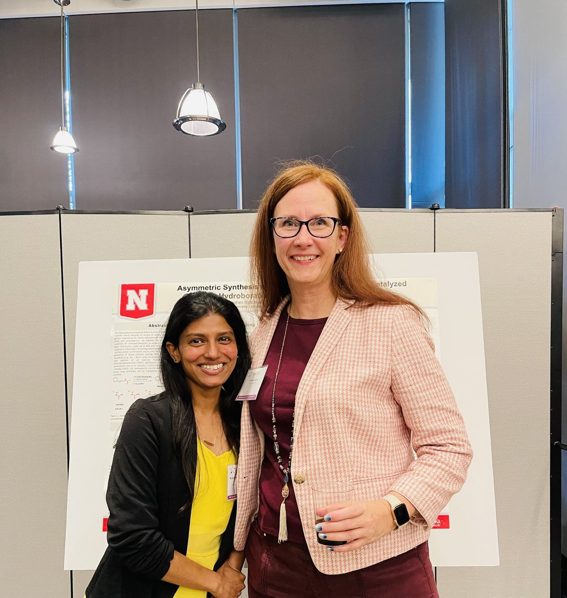RWickee's tweet photo. It was great meeting Ph.D alum MariJean Eggen @VikingRed317 @berkowitzgrp @unlchemistry during @EWOC8 at @pfizerinc. It was nice sharing our mechanics understanding of rhodium catalyzed asymmetric hydroboration reactions @GroupTakacs. #EWOC2022 https://t.co/XBMDTk7zHH