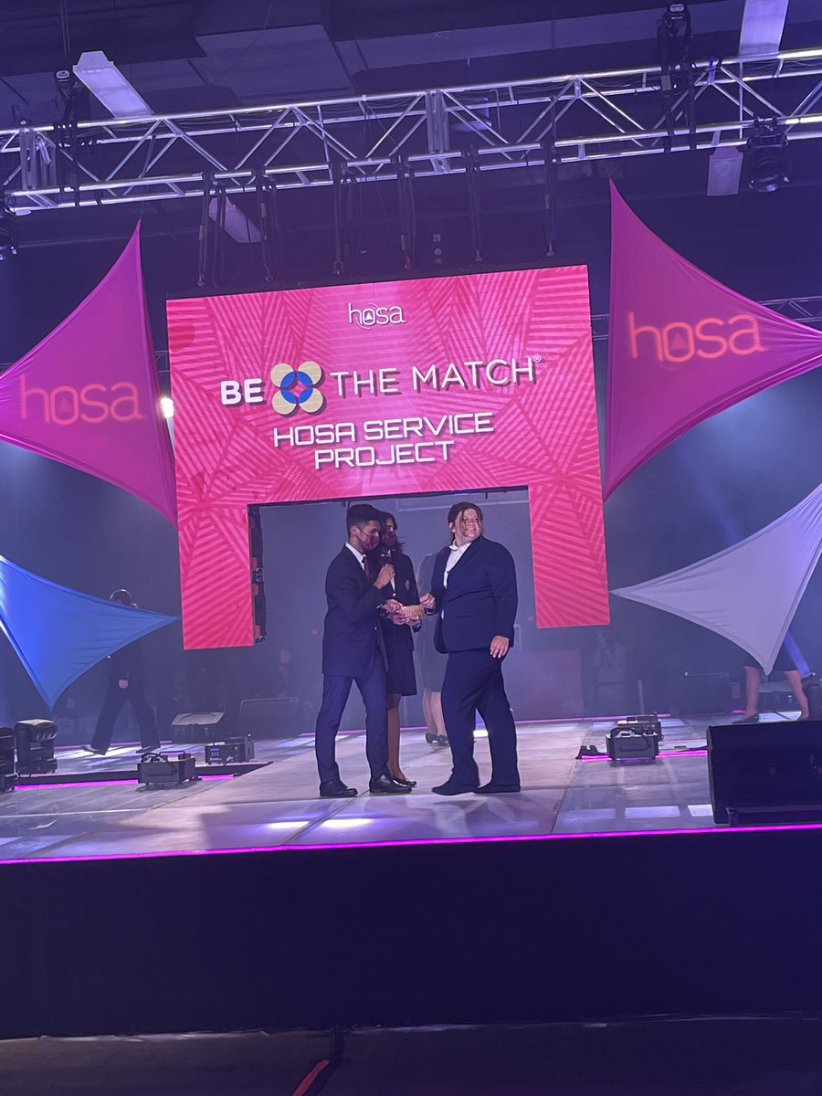 fraserhosa's tweet image. Fraser HOSA’s Be the Match chair-head Adriana Barney’s hard work paid off and was recognized at ILC for helping raise over 1500 dollars!!! Thank you to all Fraser HOSA members for your hard work on this project :)