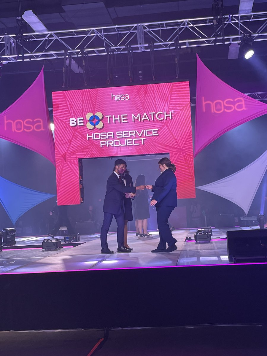 fraserhosa's tweet image. Fraser HOSA’s Be the Match chair-head Adriana Barney’s hard work paid off and was recognized at ILC for helping raise over 1500 dollars!!! Thank you to all Fraser HOSA members for your hard work on this project :)