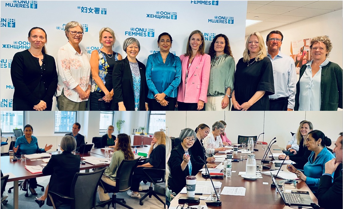 anita_bhatia1's tweet photo. Enjoyed comprehensive discussions today with @NorwayMFA @NorwayUN @noradno! Thank you Norway🇳🇴 for your strong political support and demonstrated commitment to #GenderEquality. We deeply appreciate the partnership! https://t.co/DhiZ1GoCig