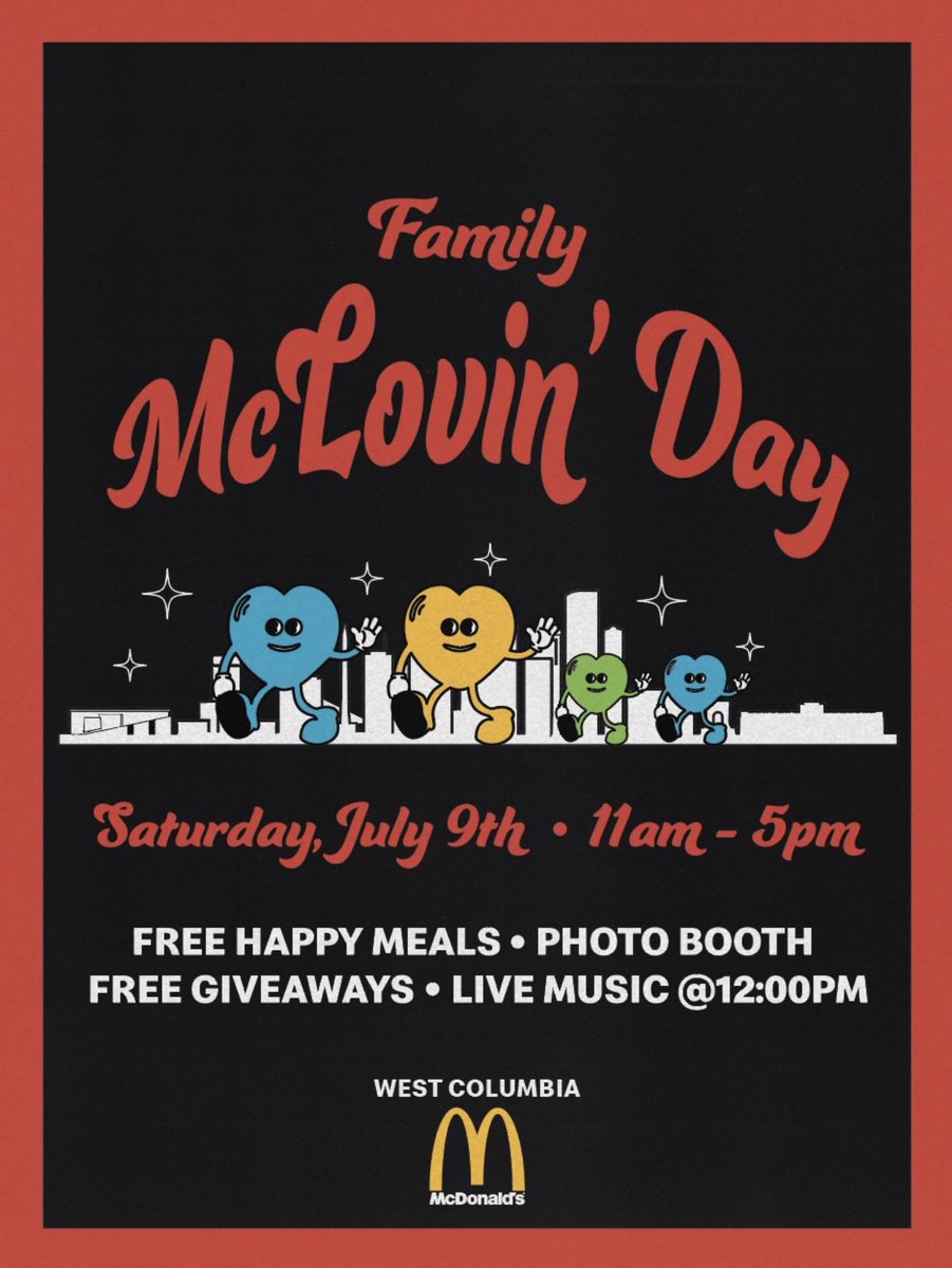 Join CBISD and McDonalds in West Columbia for a family day of fun. Portion of the proceeds will benefit CBISD CTE student scholarships. Tell a friend and see you there!