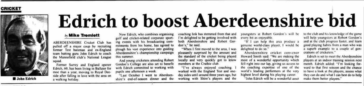 ScottyCricket's tweet photo. #Season1999 @surreycricket and @englandcricket legend #JohnEdrich helps coach @AberdeenshireCC
@NESCricket https://t.co/7lBjJbZsjp