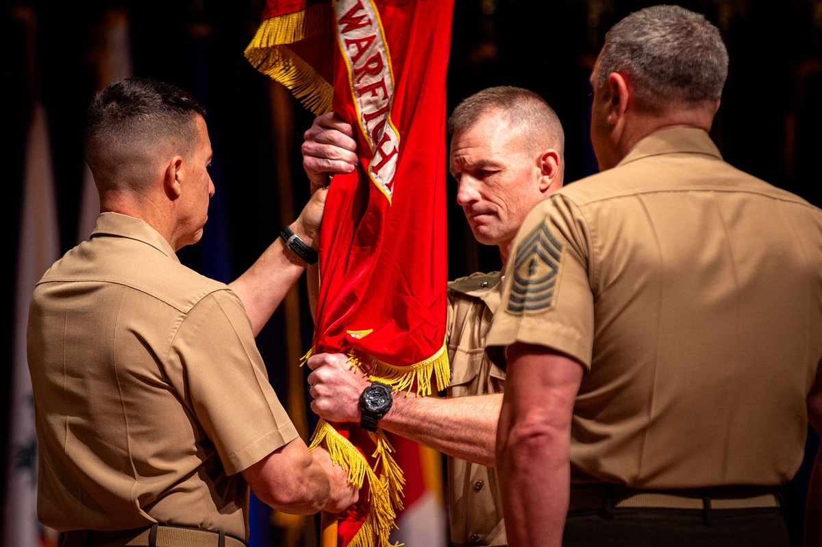 We welcome Brig. Gen. Kyle B. Ellison, left, the new MCWL commanding general  and we bid farewell to Maj. Gen. Benjamin T. Watson, right. We wish Maj. Gen. Watson the very best as he assumes command of the 1st Marine Division and thank him for his leadership and guidance.