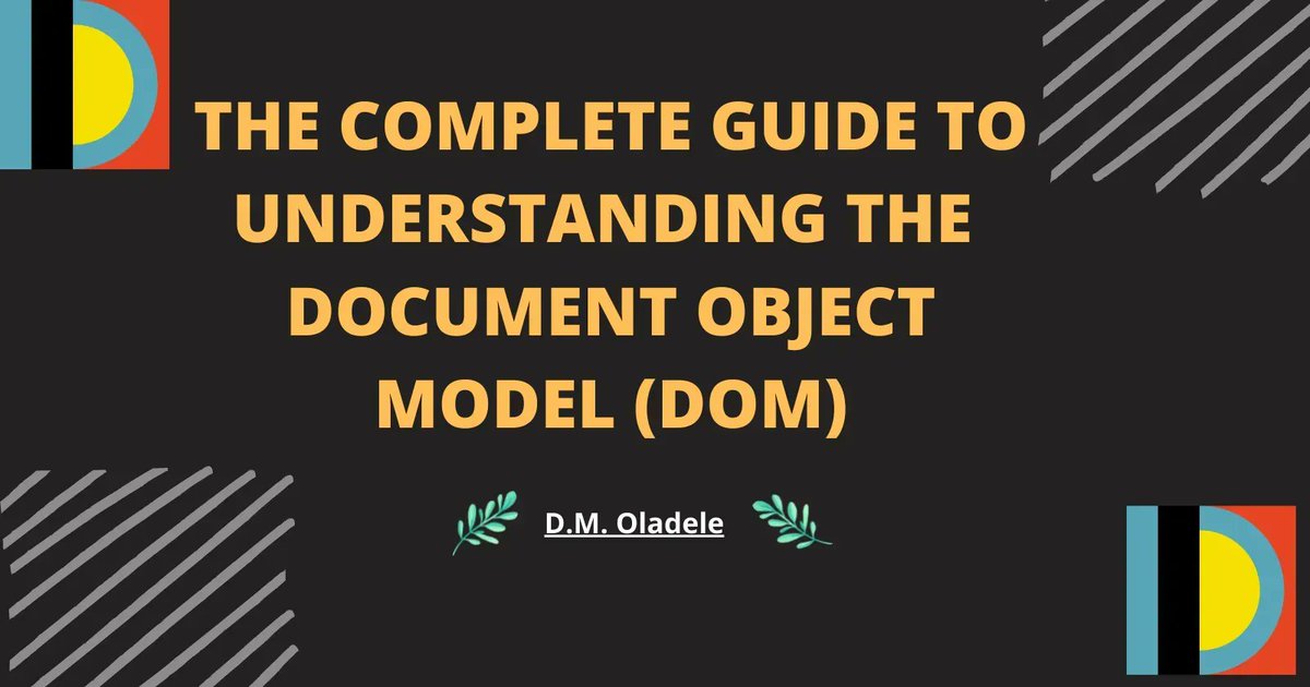 QS2Point's tweet image. What is the DOM? The Document Object Model Explained in Plain English
buff.ly/3QEuR3G
#DOM #WebDevelopment #DocumentObjectModel #Programming #WebDesign #Content #Software #TechTips #Technology #Business