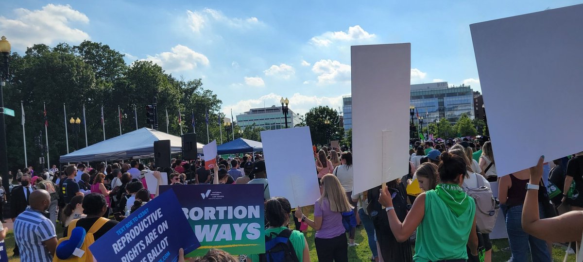 Thousands here at Union Station for the Bans off Our Bodies protest here in DC. #AbortionRightsAreHumanRights