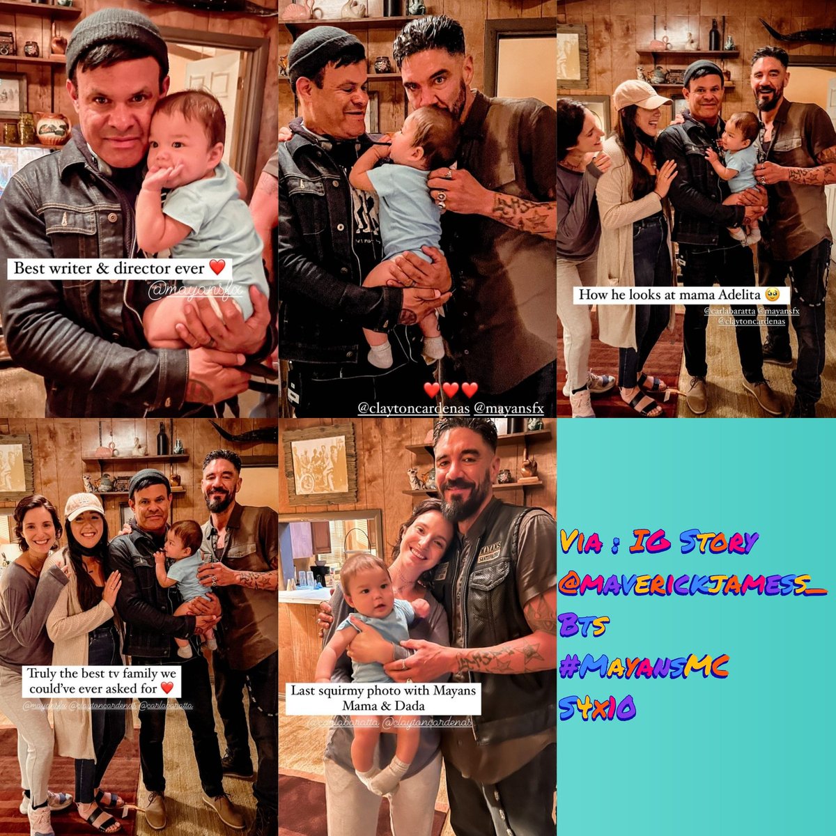 Good Evening  ( good afternoon ) I wish you all a good weekend #Bts #MayansMC Season4 episode 10
Repost maverickjamess_  via IG stories instagram 
#MayansFX #AngelReyes  #LuisaEspina   #Maverick #BabyReyes 
<a href="/raisingwolves_/">Chelsi Eiselstein</a> 

(<a href="/Eva97233/">Eva P.</a> <a href="/ChouettePupuce/">Pupuce la chouette 😷🦉 🇫🇷</a> <a href="/maptitemag/">Magalie Besnard 🇫🇷🤪 ♐🐈</a> <a href="/Just_Alasia/">Alasia</a>