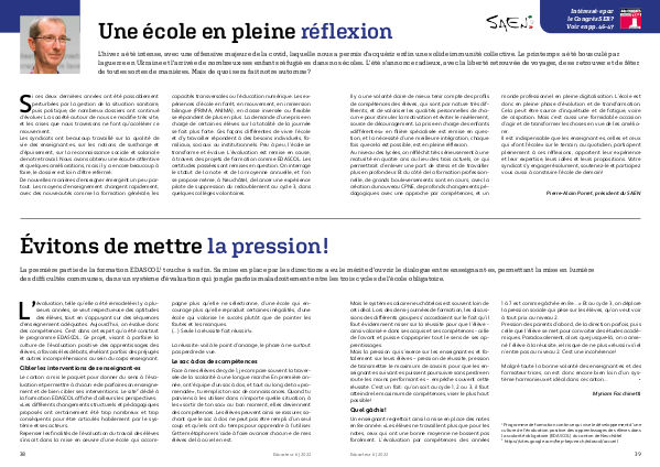 SAEN_Officiel's tweet photo. Parution des pages neuchâteloises de l’Educateur 06/2022 https://t.co/oPDZEfLIbp
 
Une école en pleine réflexion
Évitons de mettre la pression !
#SAEN #Neuchatel https://t.co/BfbpjmQWiF