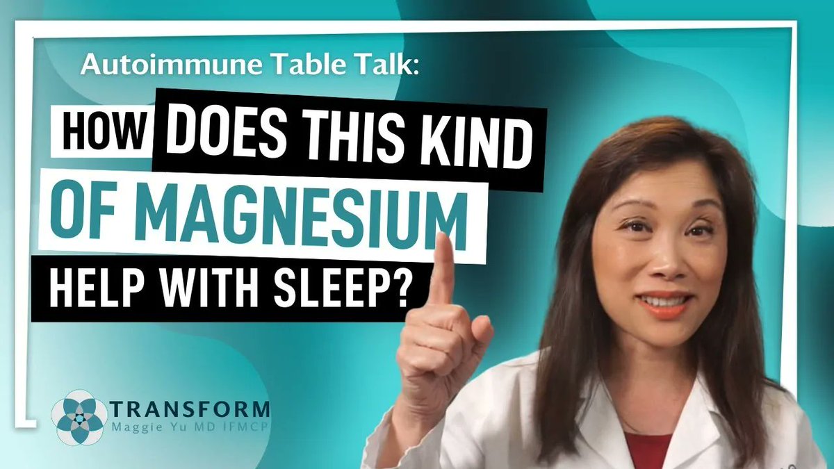 MaggieYuMD's tweet photo. How Does The Role of Magnesium Can Help with Sleep and Autoimmunity
Magnesium comes in a variety of different forms. You need a highly absorbable form of magnesium. 
Watch this video: https://t.co/m1TDhX2z70 https://t.co/ToNm143YYg