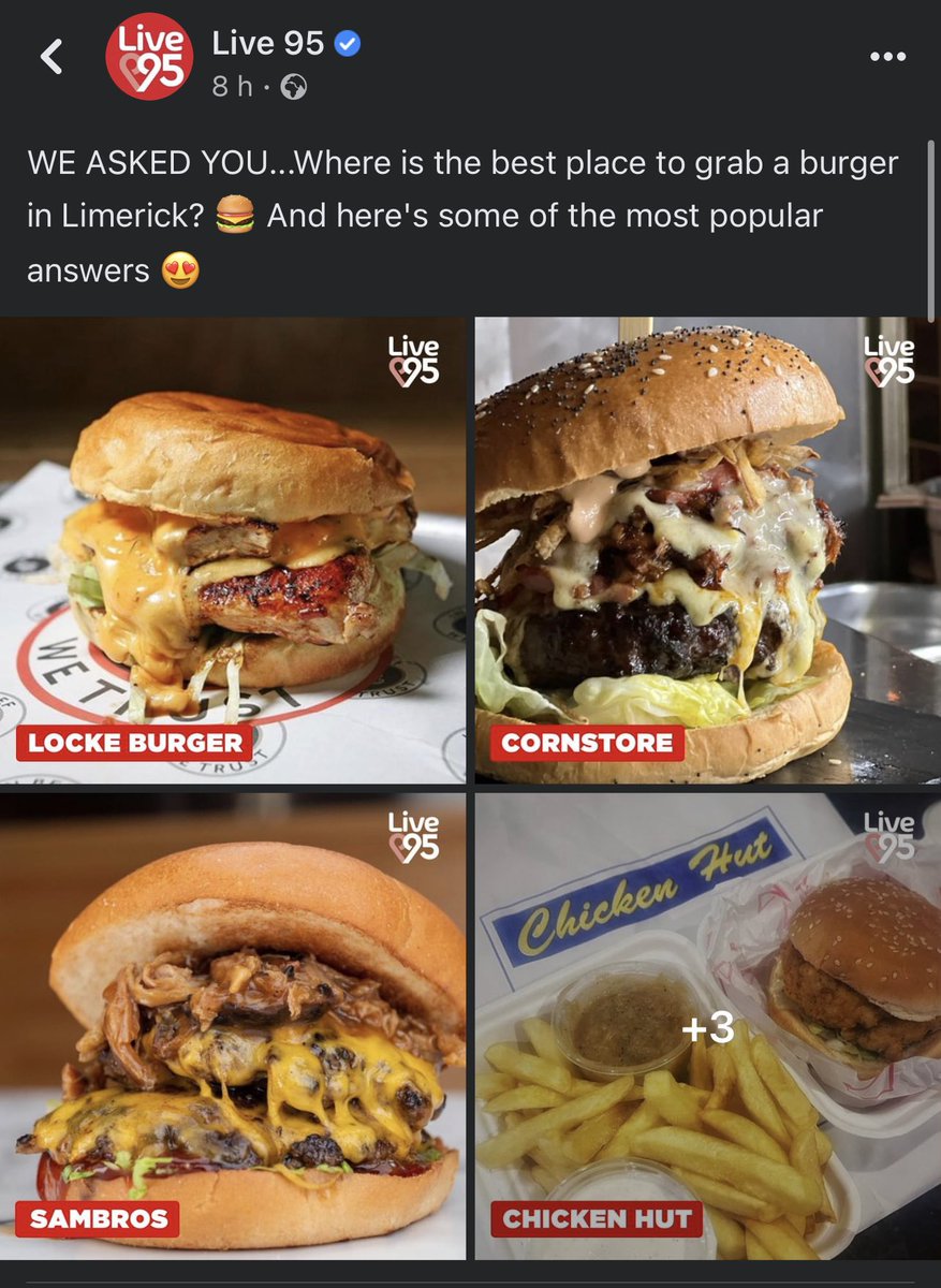 ChickenHut1's tweet photo. Yurt! Cheers lads @Live95Limerick 🍗🍔 #ChickenHut #ChickenFilletBurger https://t.co/e2tKzV3dEY