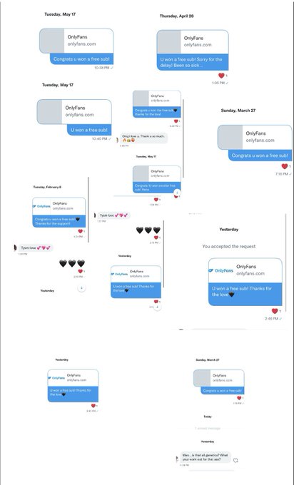 For the people who say I don&rsquo;t actually give out the free subs that I promise; here&rsquo;s a handful&hellip; I always