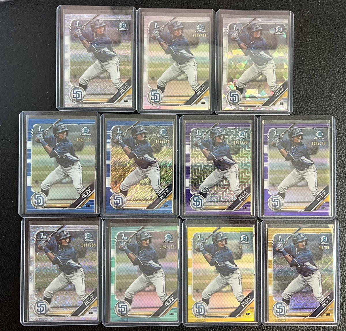 cards2contracts's tweet photo. PRICE DROP ALERT!! 
Esteury Ruiz Color Lots
Comp $800+ 

Still available NOT Sold! 

Take for $$275 Chrome lot
Take for $200 Paper Lot

Both lots for $385 Dlvd 

@CardHobbyRTs @HobbyRTs @MDRANSOM1 @CardboardEchoes @sports_sell @SportsSell2 https://t.co/6zJCbv3Peu