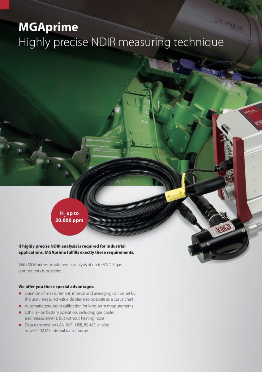 MRUIberica's tweet photo. Analizadores MRU para H2. 
 Un dispositivo adecuado para cada aplicación. Nuestros analizadores para medir H2  son una solución industrial única para:
👌Plantas de pirólisis.
👌Plantas de energía de gas.  
👌Plantas de electrólisis.
👌Plataformas petrolíferas... https://t.co/RDcB6IdfK4