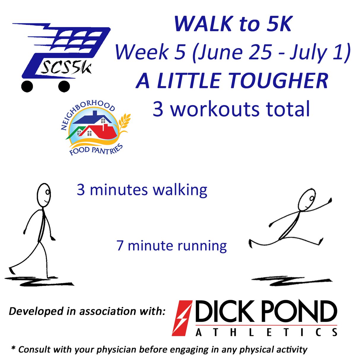 NeighborhdFP's tweet photo. Our Neighborhood Food Pantries' Shopping Cart Shuffle 5K is SIX WEEKS AWAY. Register at:  TICKET LINK

Remember that you can walk or run this event! Get ready to run with our "Walk to 5K" program (developed in conjunction with @dickpondCS .
#WalkToRun #5K #2K #Walking #Running https://t.co/h236H2v73E