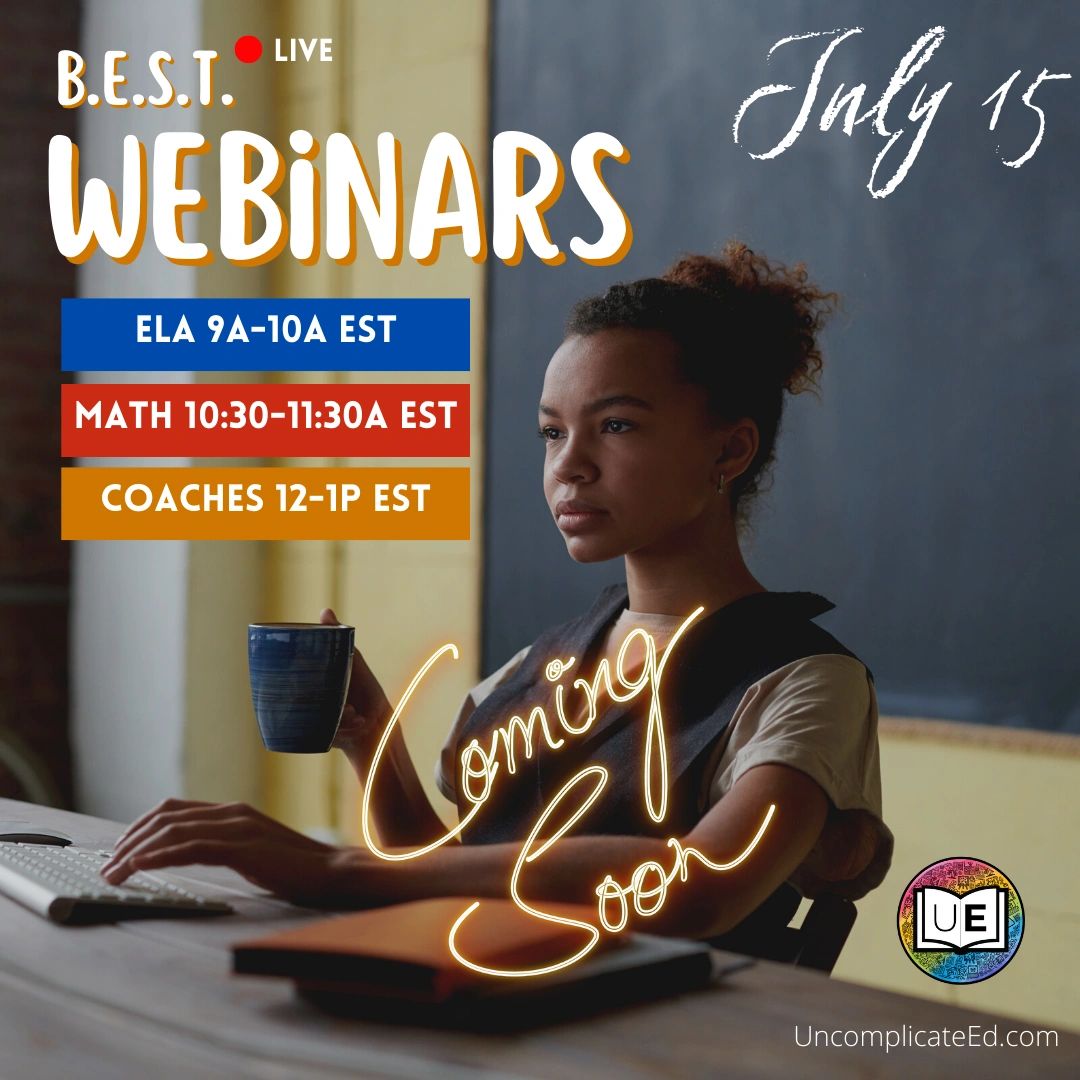 Uncomplicate_Ed's tweet photo. Florida's B.E.S.T. Webinars for teachers and coaches coming SOON!!!!   #SavetheDate

#floridateacher #floridateachers #floridaprincipal  #floridaeducation #floridaeducator  #beststandards #pdinabox #uncomplicateed #sli2022 #launchintoliteracy #justreadflorida #flbestjourney2022 https://t.co/IYtNbbNhc9