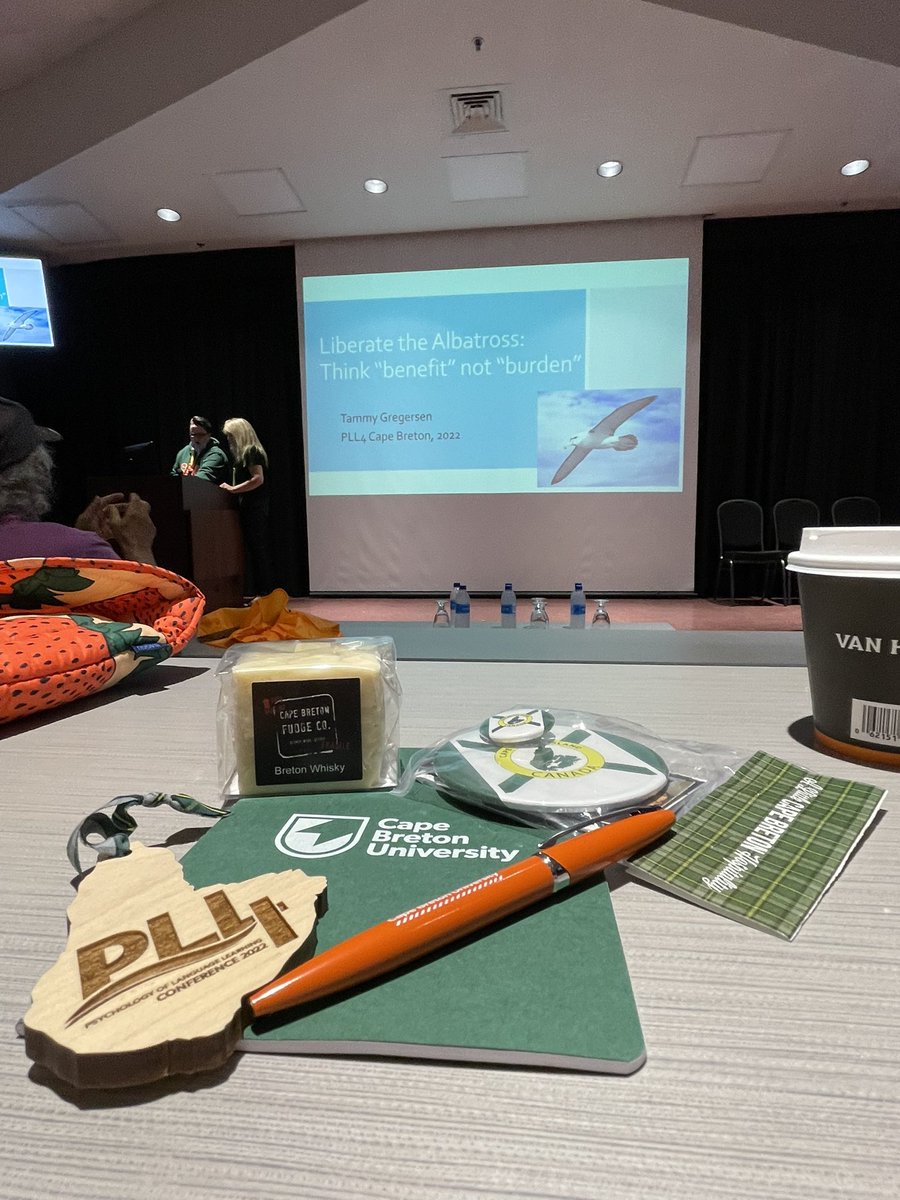 tmynics's tweet photo. Enjoyed the ‘zesty’ and thought-provoking plenary presentation by Tammy Gregersen at the Psychology of Language Learning Conference at Cape Breton University :) #PLL4 #IAPLL https://t.co/7GiyoDbZlm