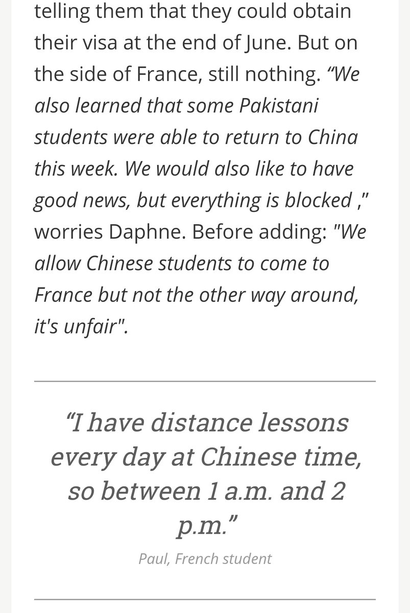 takeusbacktoCHN's tweet photo. "We allow Chinese students to come to France but not the other way around, it’s unfair. "

Via @em_ferrand of  @Le_Figaro

#takeusbacktochina

https://t.co/QXMNz3vWLD https://t.co/OLAVP4hFYL