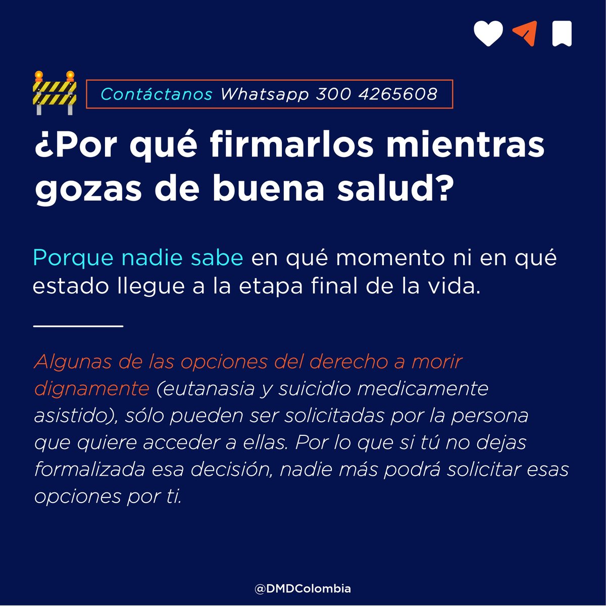 Conoce en todo lo que debes saber sobre estos documentos, creados para formalizar tus decisiones de final de vida de manera anticipada. 

Que nadie tome decisiones por ti. Haz que tu autonomía, prevalezcan hasta el último instante. Solicita los tuyos aquí wa.link/y7udgw