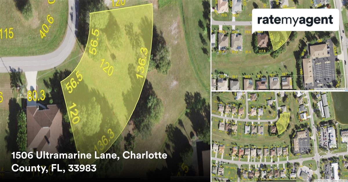 berlie1313's tweet photo. 📍 1506 Ultramarine Lane, Charlotte County, FL, 33983

My latest sale on #RateMyAgent
https://t.co/xrI9D7GE6j https://t.co/LKwaVQd10O