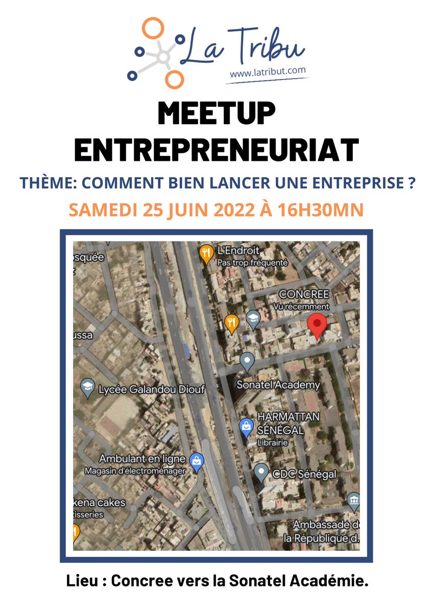 abdelthioye's tweet photo. Je vous invite demain, samedi 25 Juin 2022 pour venir participer au moment de détente et de partage avec des passionnés et acteurs de l’entrepreneuriat.
@Publicheikh @papegahnba @arobasense
#latribusn
#sunuentrepreneur #sunuentreprenariat #senstartup #dakar #sunumeetup https://t.co/DH4dgmBuqi