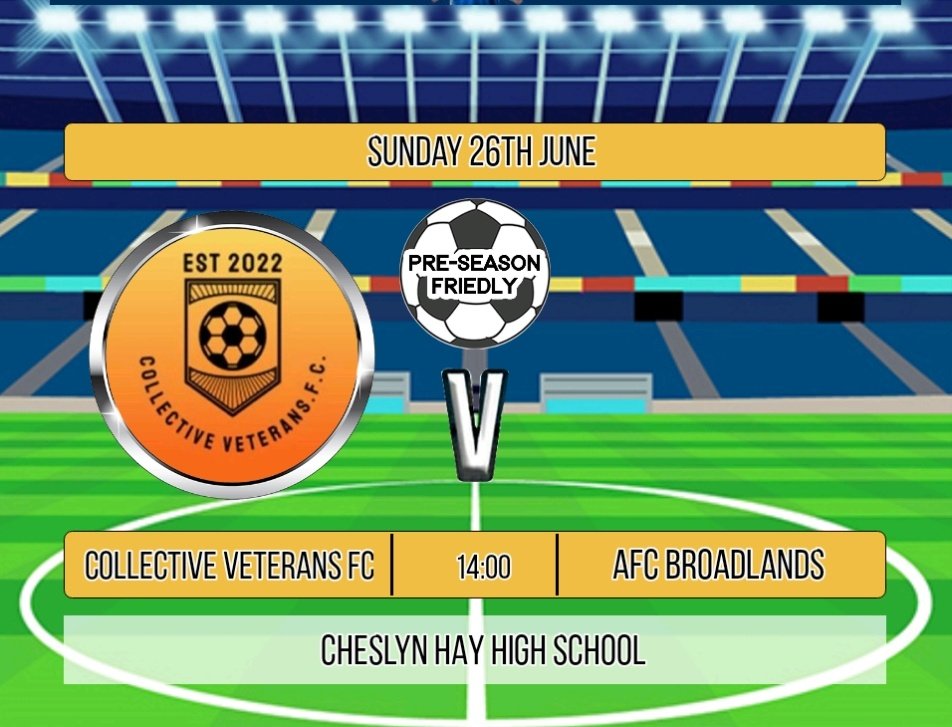WillenhallVets's tweet photo. 1st run out of the Season see's us entertain AFC Broadlands in a pre season friendly ! 
Chance for the boys to blow away some cobwebs and get into a positive frame of mind with a good result !! 
⚫️🟠COLLECTIVE AY WE🟠⚫️ https://t.co/CWbAw1xeon