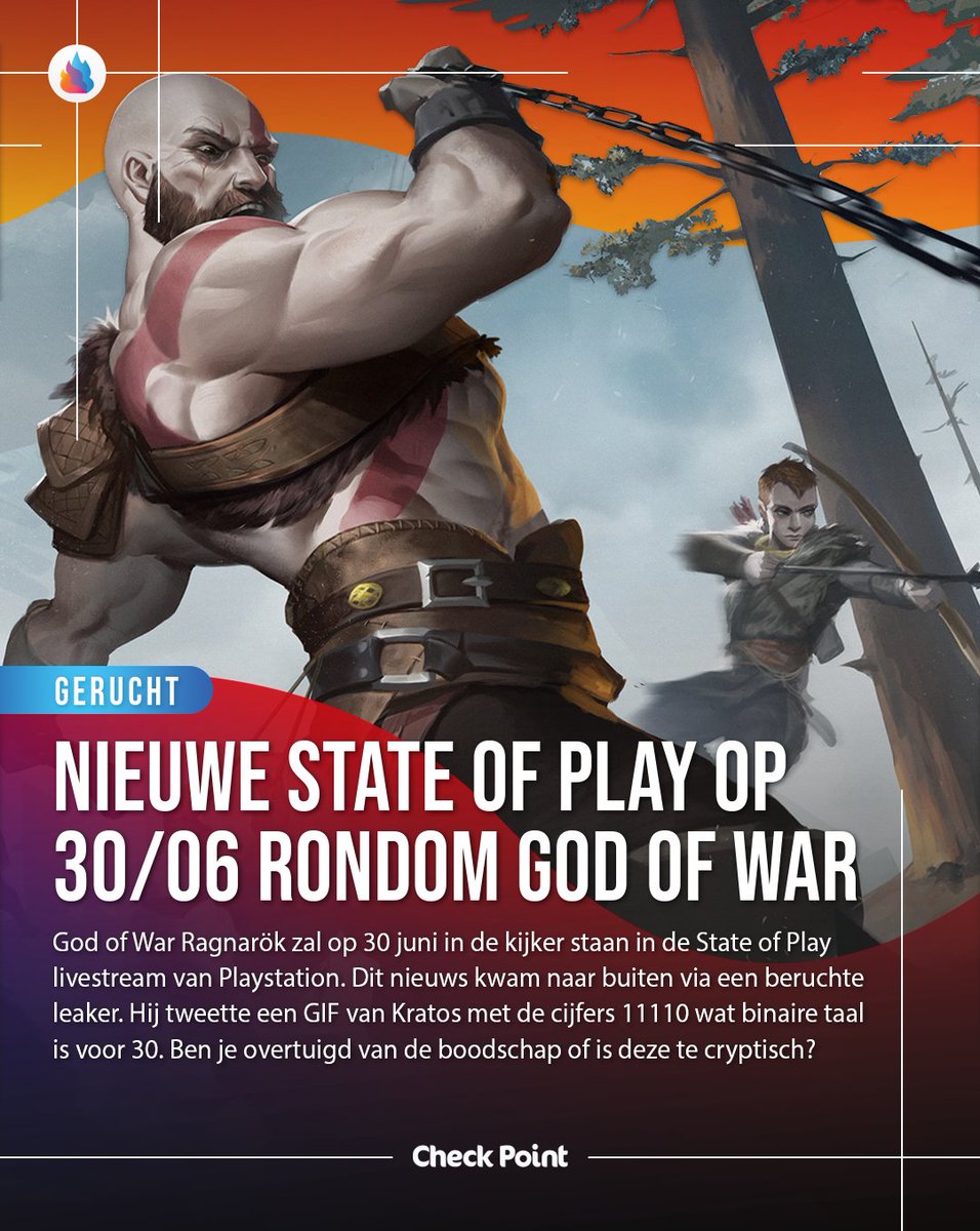 CheckPointBE's tweet image. GERUCHT: Volgende week krijgen we een nieuwe State of Play #stateofplay #playstation