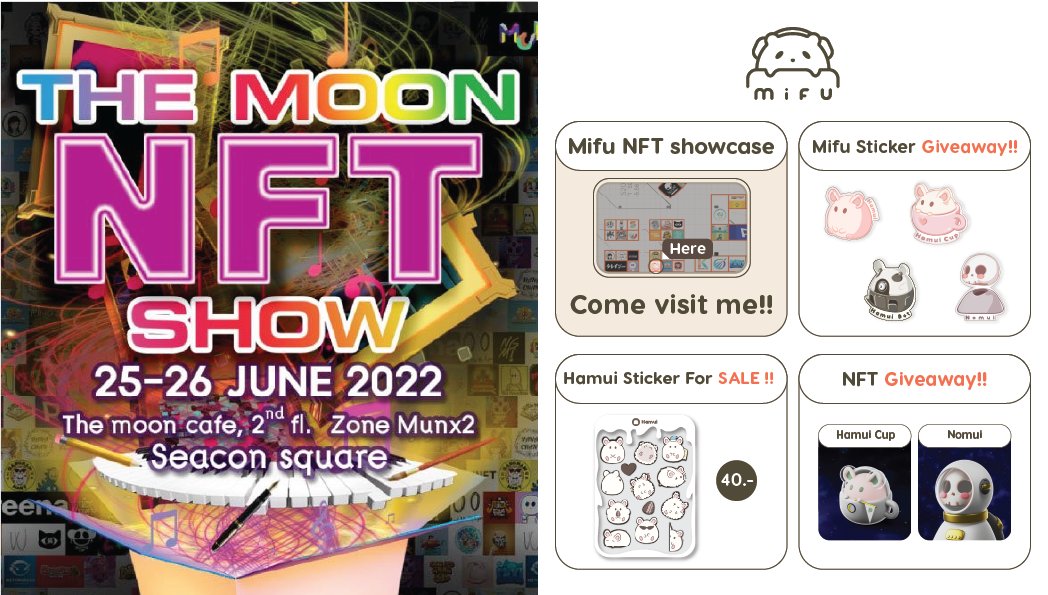 Hii! Today I will join the  to #TheMoonNFTShow.🎊
I'm so excited And I'll be very glad to meet you guys!🥰
I'm very focused on preparing for this work. and hope you like it!💖

#NFT #3D #NEAR #Nomui #Mifu #Mifuart #Wassui #Hamui #HamuiCup #opensea  <a href="/ParasHQ/">Paras 🟩🟧</a> <a href="/hamui_nft/">Hamui | ハムい。</a>