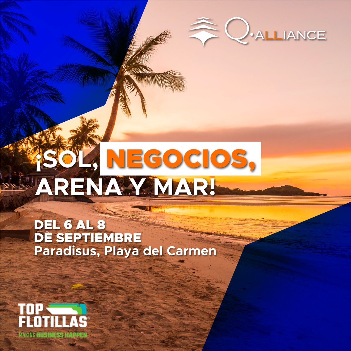 TheQalliance's tweet photo. #TopFlotillas es un modelo único en su tipo, destinado a la creación de negocios mediante citas estratégicas ONE-ON-ONE, actividades de networking especializado, contenido educativo y experiencias elite con un grupo seleccionado de asistentes.
@TFlotillas
#Growingtogether https://t.co/tEdWGhQcsl